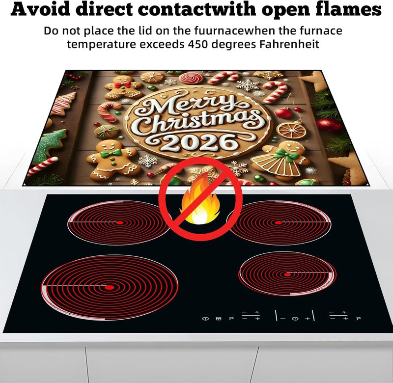 AOHMPT Stove Top Cover for Electric Stove: 28''×20'' Stove Cover Elevate Your Kitchen Reliable Heat Protection,Non-Slip Kitchen Decor (MAI-F2411010) - Image 3